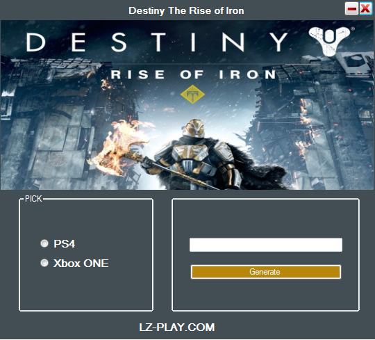 Destiny The Rise of Iron DLC Code