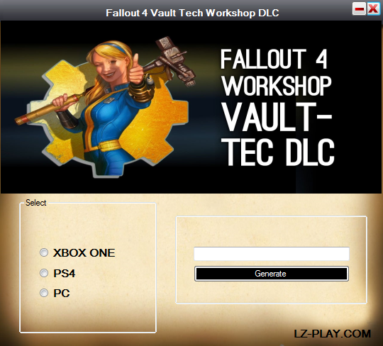 Fallout 4 Vault Tec Workshop DLC Code