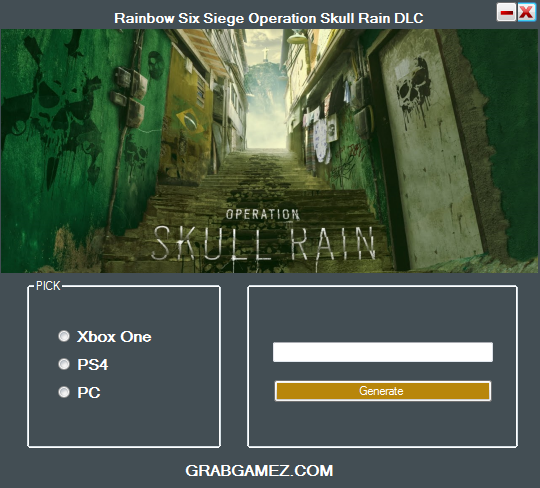 Rainbow Six Siege Operation Skull Rain DLC Code